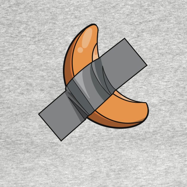 Peach stuck on with some duct tape by Fruit Tee